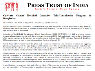 Cytecare Cancer Hospital Launches Tele-Consultation Program in Bangladesh
