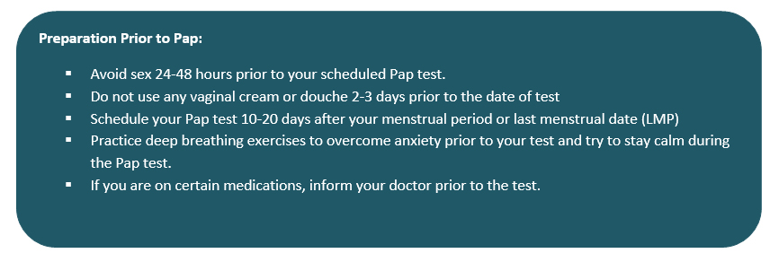 How to prepare for a Pap Test