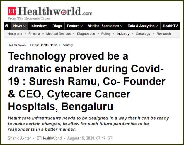 Technology Proved To Be a Dramatic Enabler During Covid-19 - Cytecare